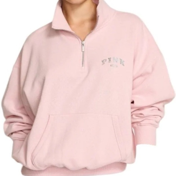 Victoria’s Secret Pink sweatsuit brand new Top L. Flair Pants M with Stretch - Picture 2 of 5